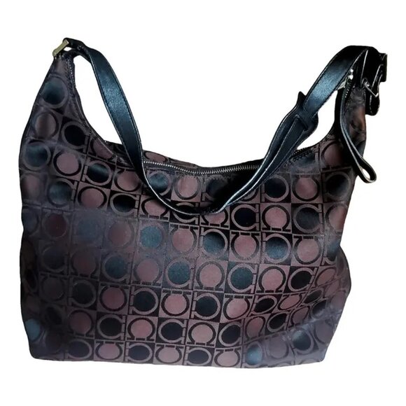 Salvatore Ferragamo Gancini Shoulder Hobo Bag